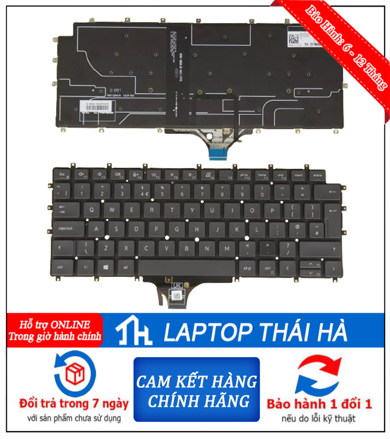 bàn phím laptop Dell Latitude 9520