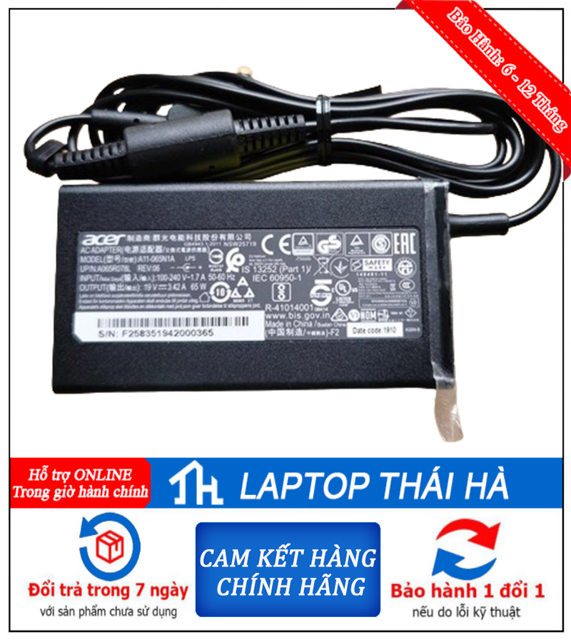 Sạc laptop Acer